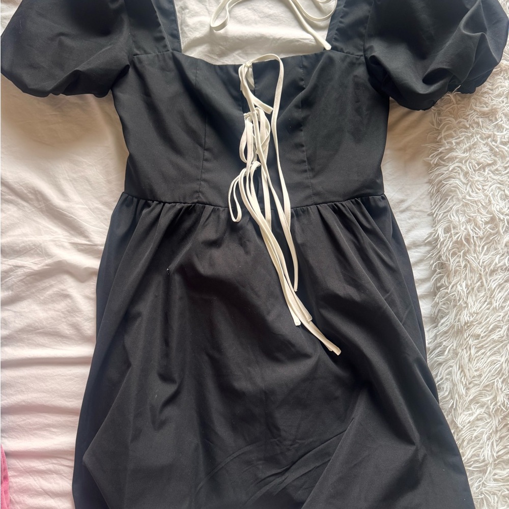 Francesca's Collections Black and White Mini Dress